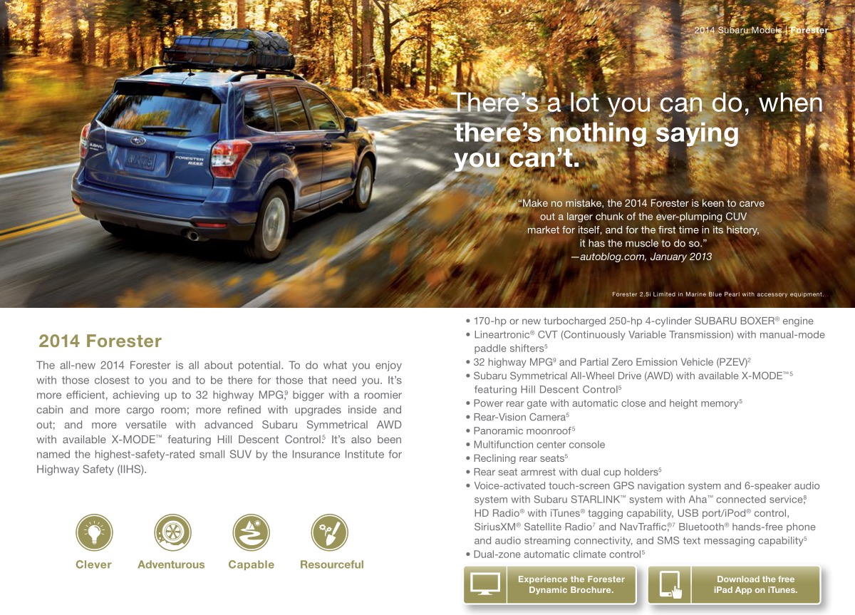 2014 Subaru Brochure Page 23